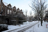 The old laboratories of Pathology and Anatomy in the snow