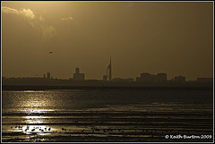 View of Portsmouth from Langstone Harbour