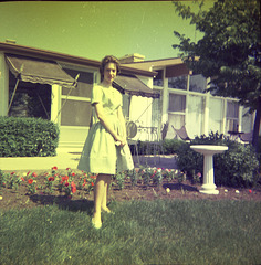 Girl with birdbath, 1963