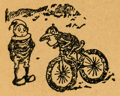 Don't Walk! Ride a Bicycle (Brownies and Bicycle Detail)