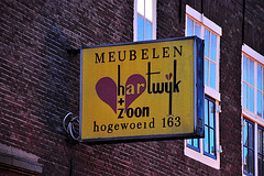 Sign on the Hogewoerd in Leiden