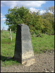 boundary stone at Port Meadow