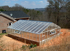 Greenhouse under construction