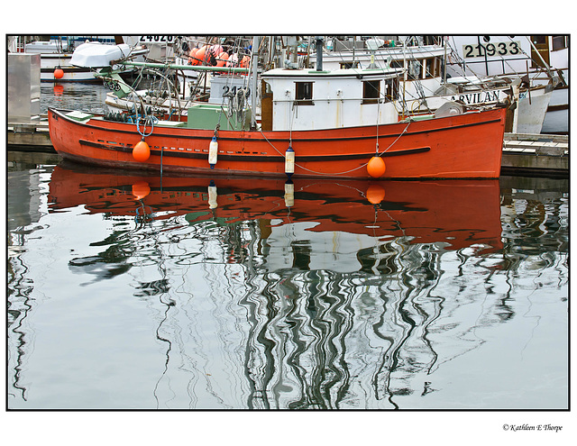 Ucluelet little orange boat
