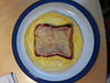 Cheese on toast omelette