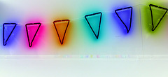 neon bunting #3, inverted colours