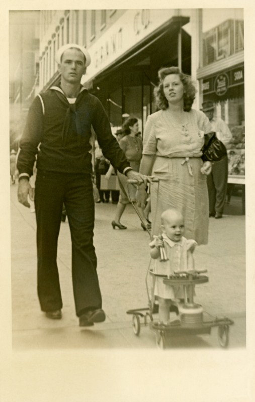 A Sailor Strolling with His Family