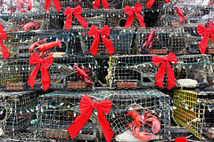 Detail, lobster pot Christmas tree
