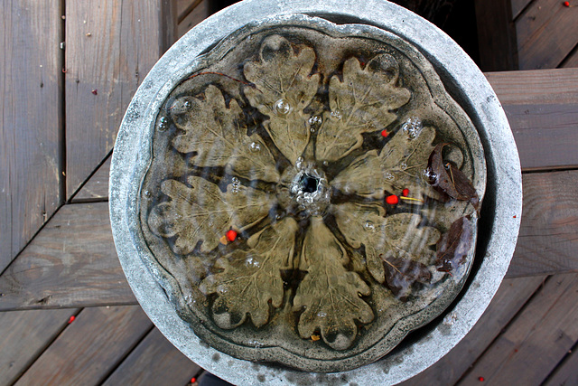 Fountain on the deck