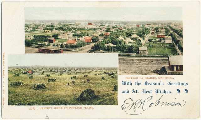 5963 - Portage la Prairie - Harvest Scene