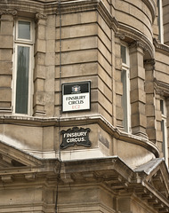 Corner of Finsbury Circus and Circus Place