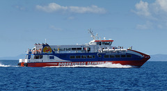 Catamaran Heading for Panormitis