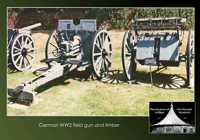 Rotunda - German WW2 field gun & limber x