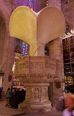 pulpit with acoustic amplifier