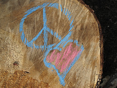 Peace & Love on a Stump