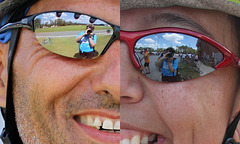 Self-portraits in sunglasses