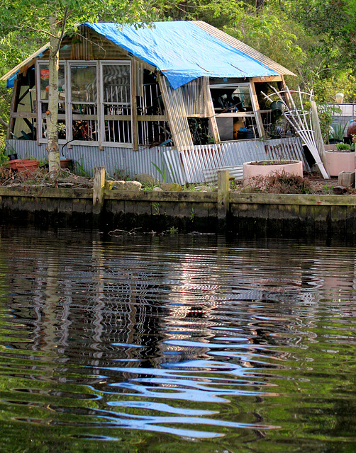 Creekside shed