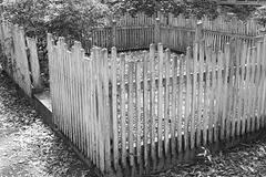 Burial plot fence