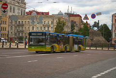 ElectroLAZ 20 aka LAZ-E301 Oberleitungsbus auf dem Sofijskajaplatz