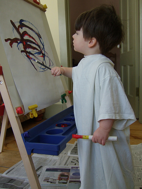 At the Easel