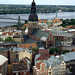 Riga- View From St. Peter's Churchtower to the Cathedral and Daugava River