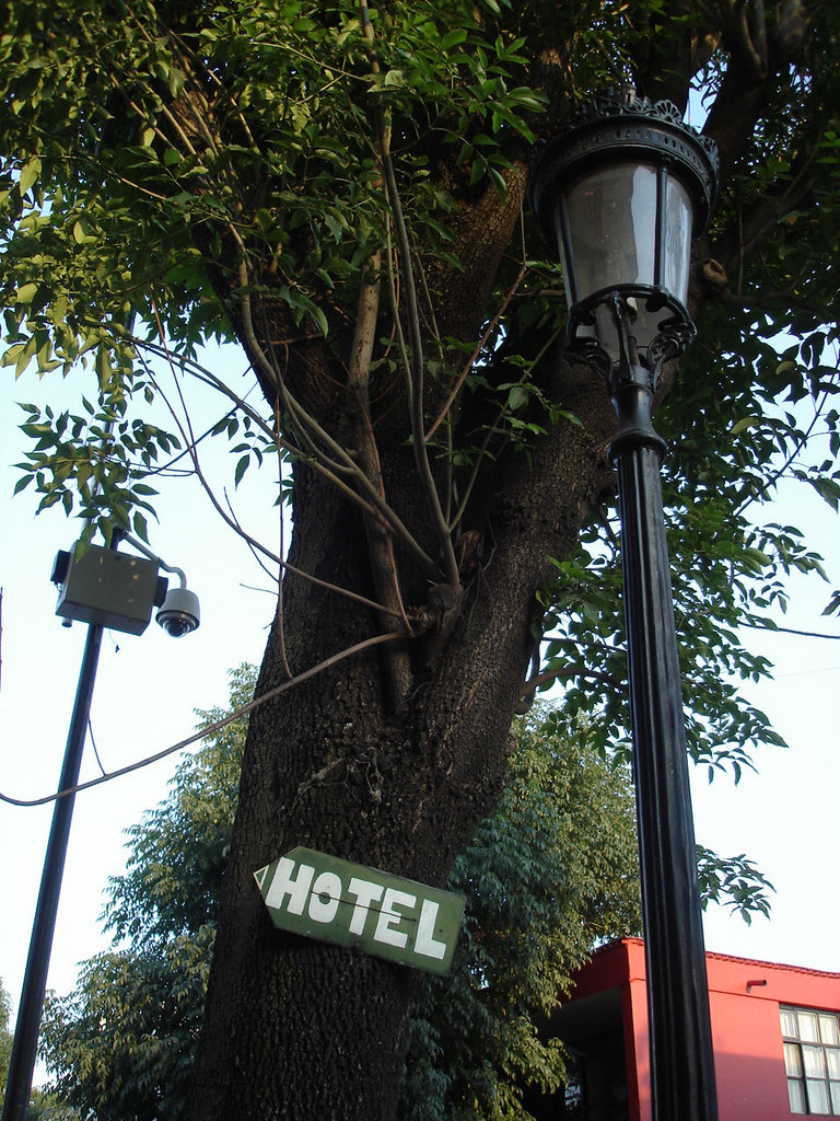 Hôtel et lampadaire / Hotel y farola.