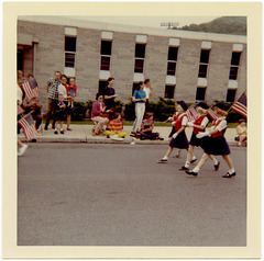 Girls with Flags on Parade