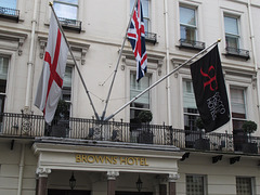 Browns Hotel flags