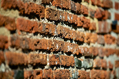 Weathered brickwork