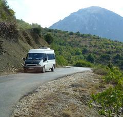 Road through the Gramoz Mountains