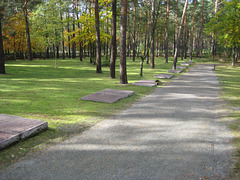 Halbe - Waldfriedhof Grabsteine der NKWD-Opfer