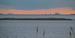 In der Ferne: die Skyline von Stralsund