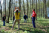 Ballspiel im Wald