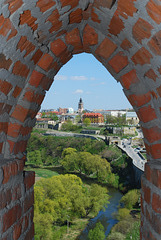 Fenster in der Kamjanez-Podilskyj Festung