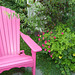 Pink Chair, Pink Flowers