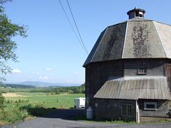 Hayfields and Octagonal Barn