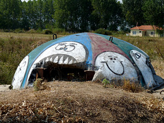 Near Pogradeci- Decorated Bunker