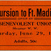 Steamboat Ticket, Excursion to Fort Madison, Iowa, June 29, 1907