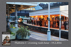 Lewes Station Platform 1 - 19.2.2014