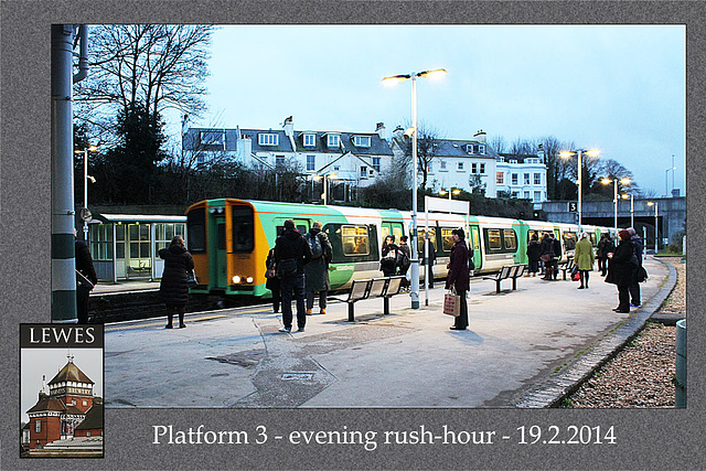 Lewes Station Platform 3 - 19.2.2014