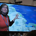 Weather presenter Janice on tv