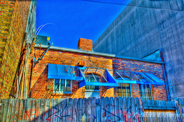 Ybor City Alley Awnings - Tampa - HDR