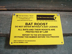 'Do Not Enter Without A Bat Licence'