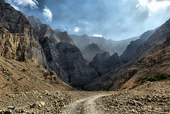 Am Ende des Wadi Litibah