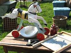 Rolling Horse with Bedpan & Washboard