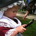 Welsh lass with a kindle, St. David's Day at Barnsdall Art Park