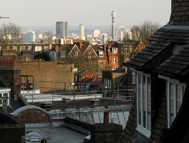 View over the rooftops of Hampstead