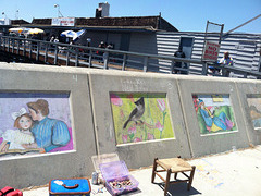 Chalk art challenge at redondo sea wall, 2013