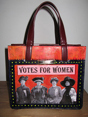 Suffragette purse, front