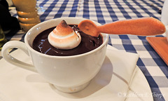 Chocolate Mousse, with an edible spoon!!  How cool is that??!!  {:o)  Sweet Dreams.